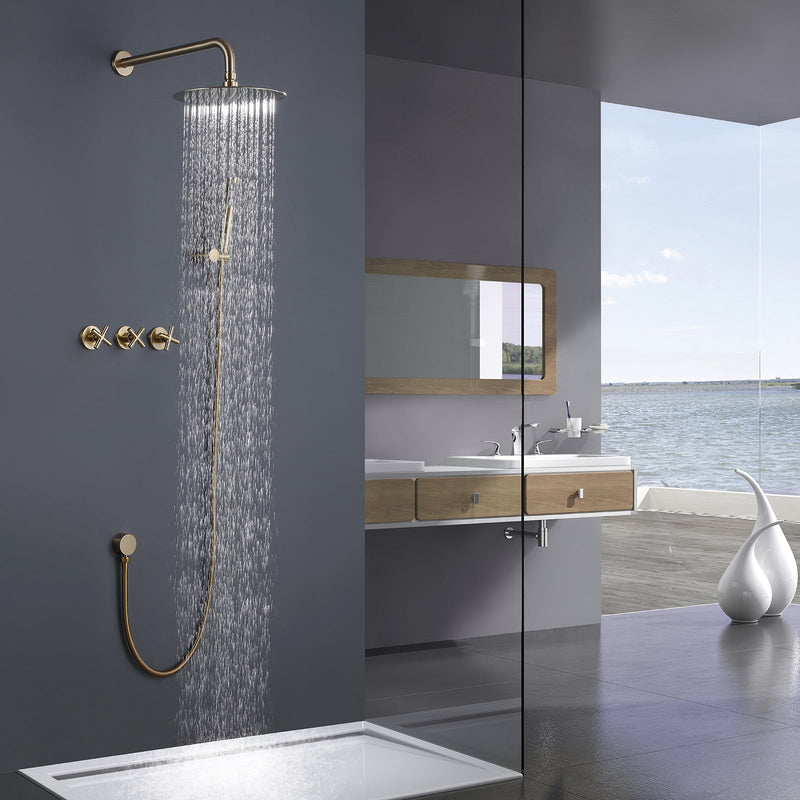 Concealed Installation Stainless Steel SPA Shower Faucet Set