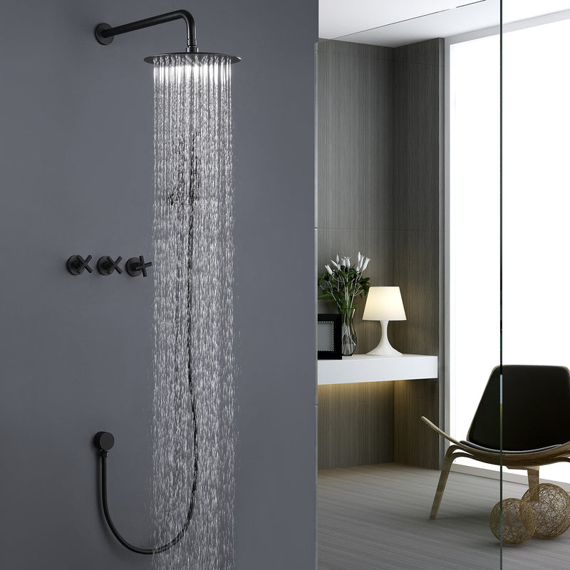 Concealed Installation Stainless Steel SPA Shower Faucet Set