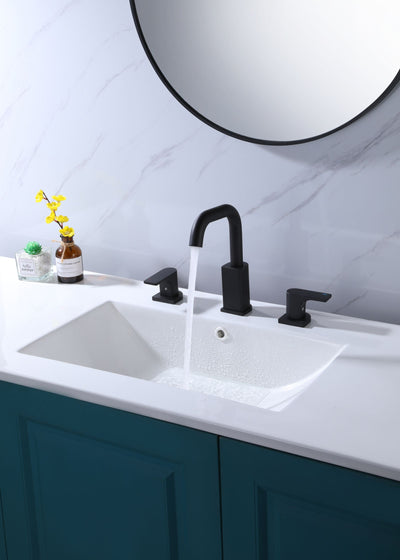 Two Handles 8-Inch Widespread Bathroom Sink Faucet