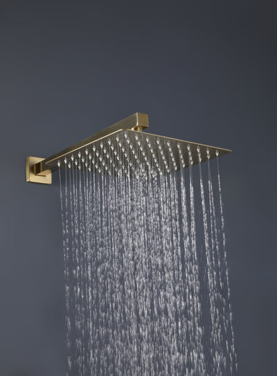 Concealed Installation Brushed Gold Modern Shower System