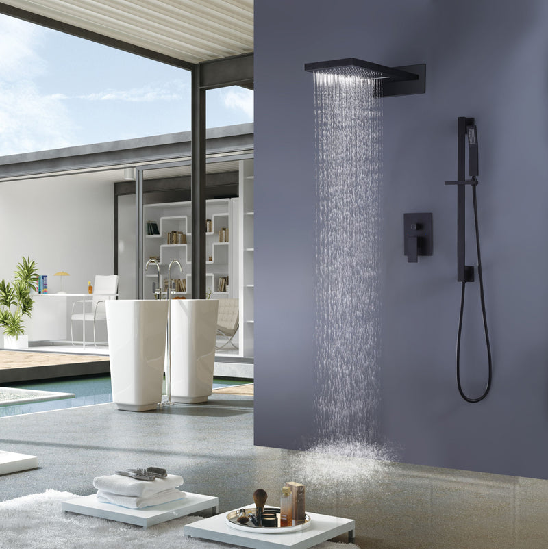 Wall Mounted Pressure Balance Complete Shower System With Embedded Box