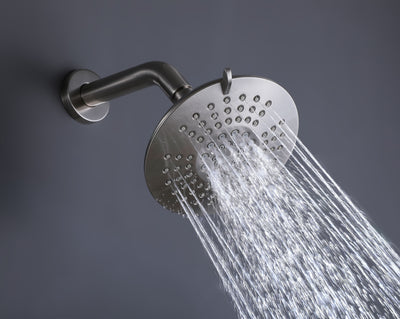 Wall Mounted Shower Faucet With Rough-In Valve And Tub Spout