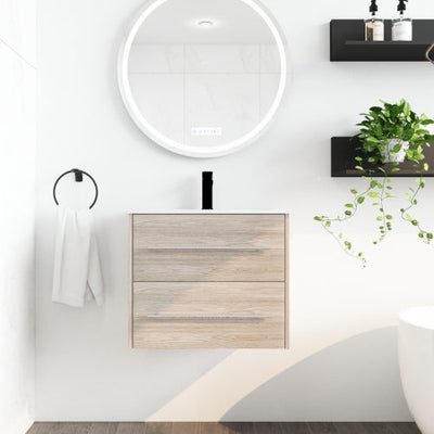 24 Inch Wall Mounted Bathroom Vanity