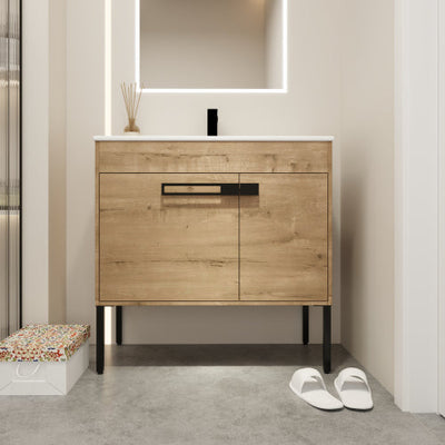 36 Inch Bathroom Vanity with Sink, with Soft Close Doors