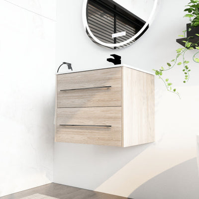 24 Inch Wall Mounted Bathroom Vanity