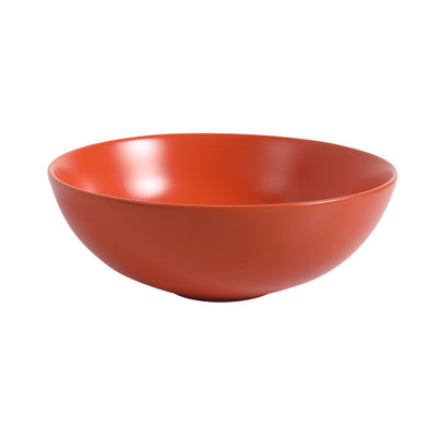 Ceramic Countertop Art Wash Basin, Vessel Sink(Matt Hermes Orange)