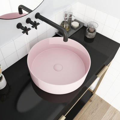 Ceramic Circular Vessel Bathroom Sink Art Sink