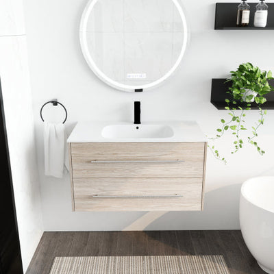 36 Inch Wall Mounted Bathroom Vanity