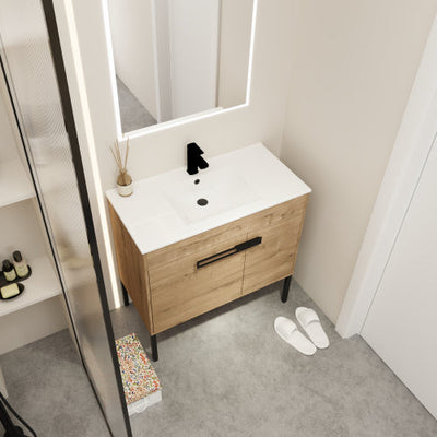 36 Inch Bathroom Vanity with Sink, with Soft Close Doors