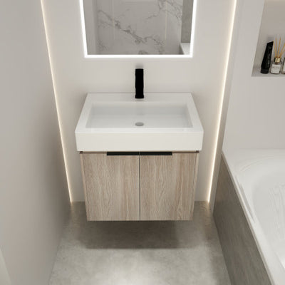 24 Inch Bathroom Vanity With Ceramic Basin