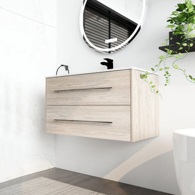 36 Inch Wall Mounted Bathroom Vanity