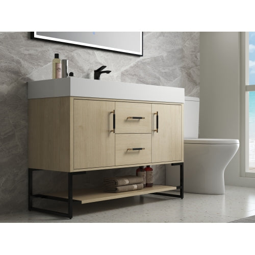 48 Inch Bathroom Vanity Freestanding Design With Resin Sink