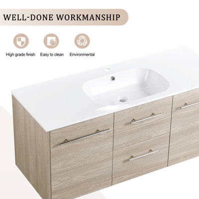 48 Inch Wall Mounted Bathroom Vanity