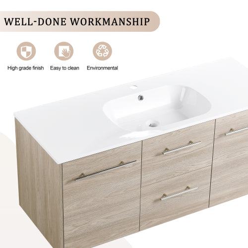 48 Inch Wall Mounted Bathroom Vanity