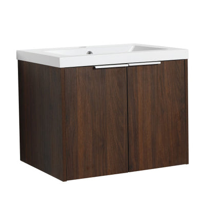 24 Inch Bathroom Cabinet With Sink,Soft Close Doors,Float Mounting Design For Small Bathroom