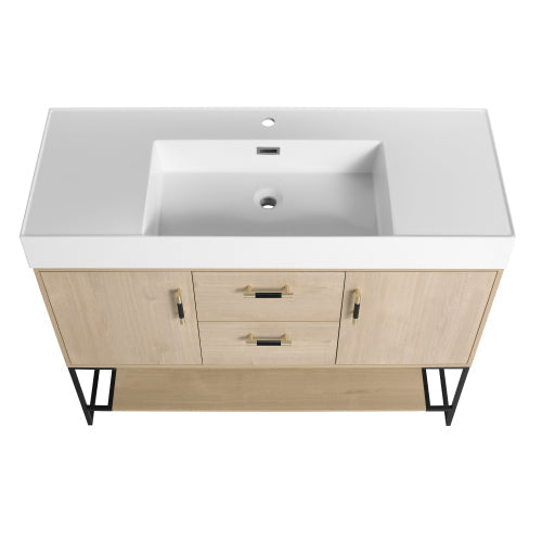 48 Inch Bathroom Vanity Freestanding Design With Resin Sink