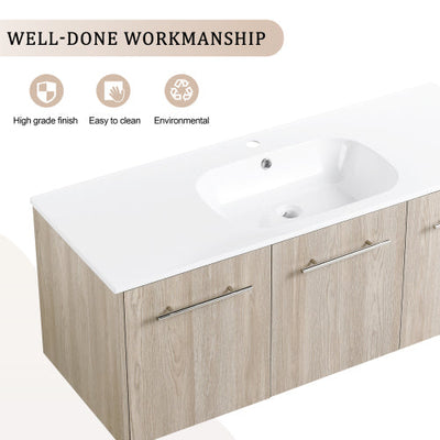 48 Inch Wall Mounted Bathroom Vanity