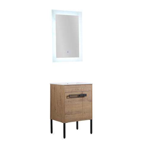 24 Inch Bathroom Vanity with Sink, with Soft Close Doors