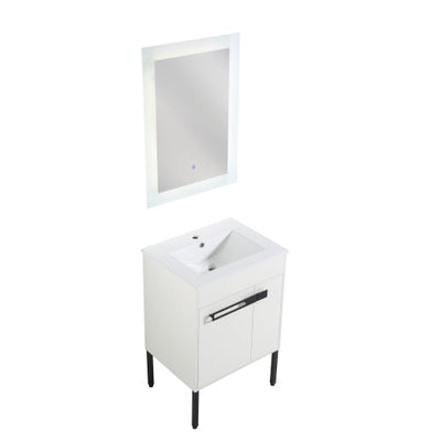 24 Inch Bathroom Vanity with Sink, with Soft Close Doors