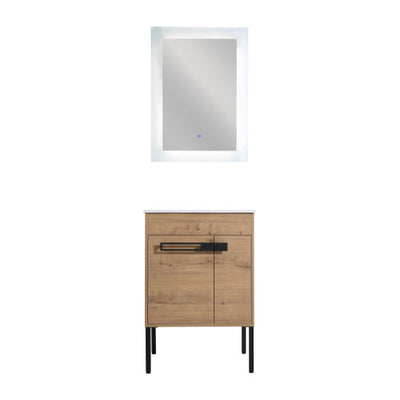 24 Inch Bathroom Vanity with Sink, with Soft Close Doors