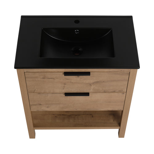 30 Inch Bathroom Vanity Plywood With 2 Drawers