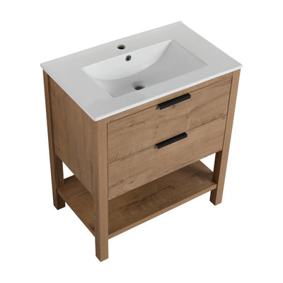 30 Inch Bathroom Vanity Plywood With 2 Drawers