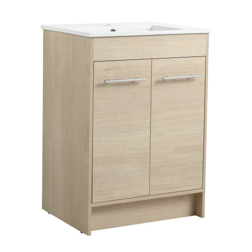 24 Inch Bathroom Cabinet With Sink,Soft Close Doors – Forclover