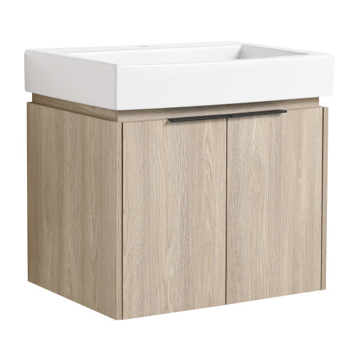 24 Inch Bathroom Vanity With Ceramic Basin