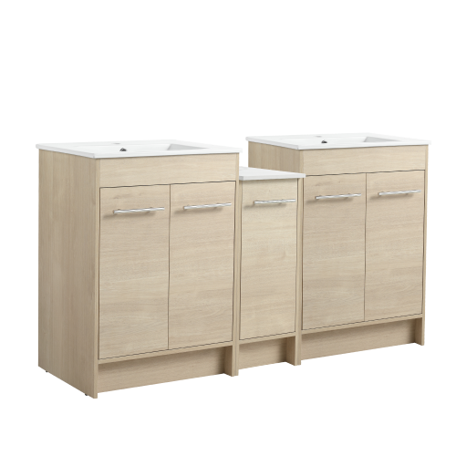 60 Inch Bathroom Cabinet With Sink, Soft Close Doors