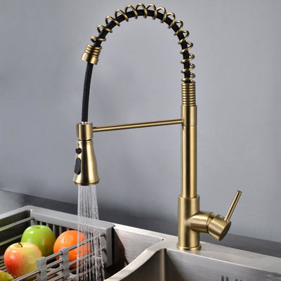 Single Handle Pull Down Sprayer Kitchen Faucet