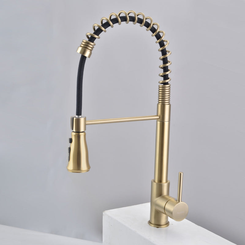 Single Handle Pull Down Sprayer Kitchen Faucet