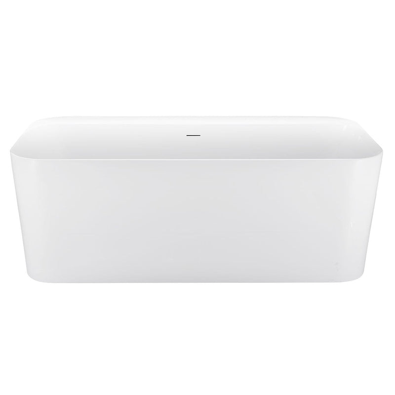 29-in W x 59-in L White Acrylic Freestanding Soaking Bathtub