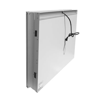 20-in x 30-in Lighted LED Surface/Recessed Mount Mirrored Rectangle Medicine Cabinet with Outlet left Side