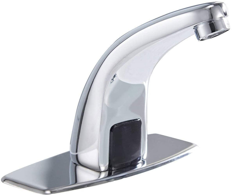 Automatic Sensor Touchless Bathroom Sink Faucet With Deck Plate