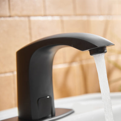 Automatic Sensor Touchless Bathroom Faucet With Deck Plate