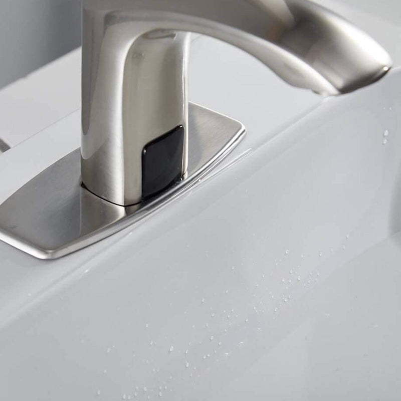 Automatic Sensor Touchless Bathroom Faucet With Deck Plate