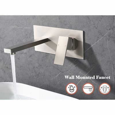 Wall Mount Faucet for Bathroom Sink or Bathtub