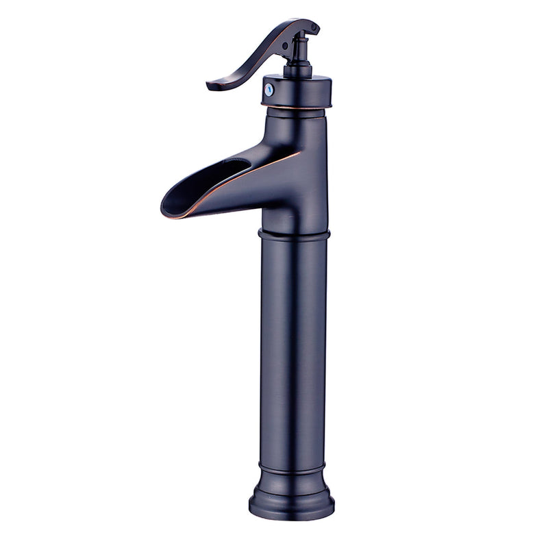 Single Handle Single Hole Bathroom Faucet with Waterfall Spout