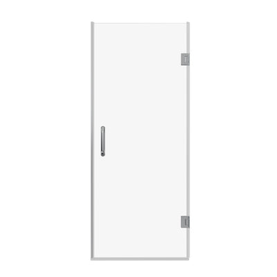 30'' W x 72'' H Frameless Shower Door in Chrome with Clear Glass