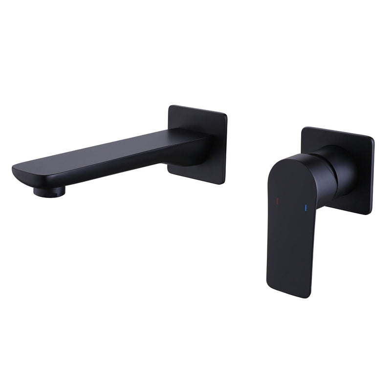 Wall Mounted Bathroom Sink Faucet Modern Lavatory Vessel Faucet Single Handle