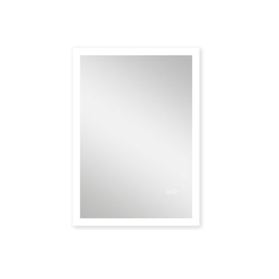 24-in W x 32-in H LED Lit Mirror Rectangular Fog Free Frameless Bathroom Vanity Mirror