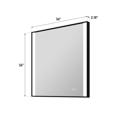 36 in. x 36 in. LED Light Bathroom Mirror with Anti-Fog Function