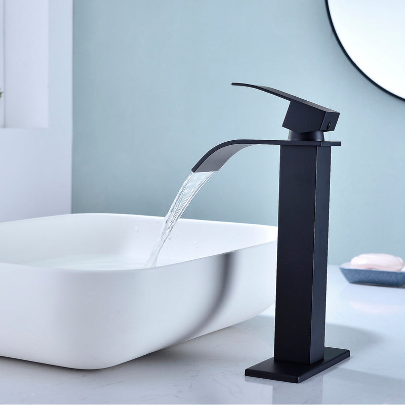 Waterfall Spout Bathroom Faucet