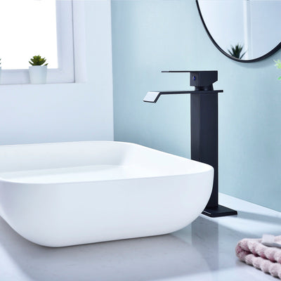 Single Handle Waterfall Spout Bathroom Faucet