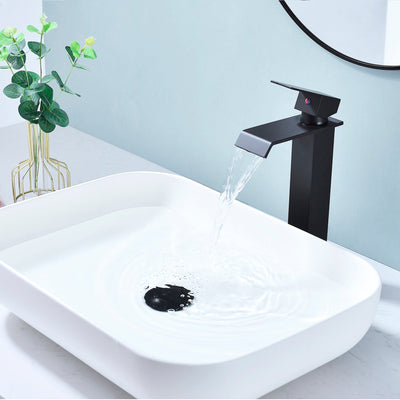 Single Handle Waterfall Spout Bathroom Faucet