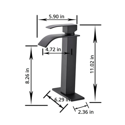 Waterfall Spout Bathroom Faucet