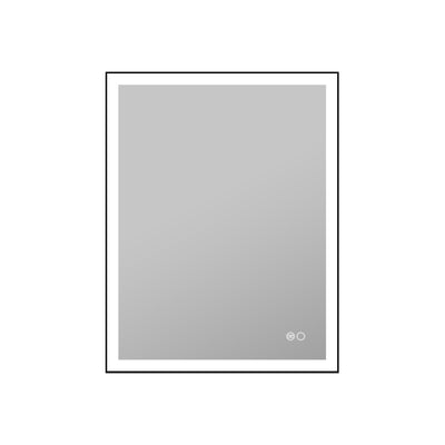 28 in. W x 36 in. H Aluminium Framed Rectangular LED Light Bathroom Vanity Mirror