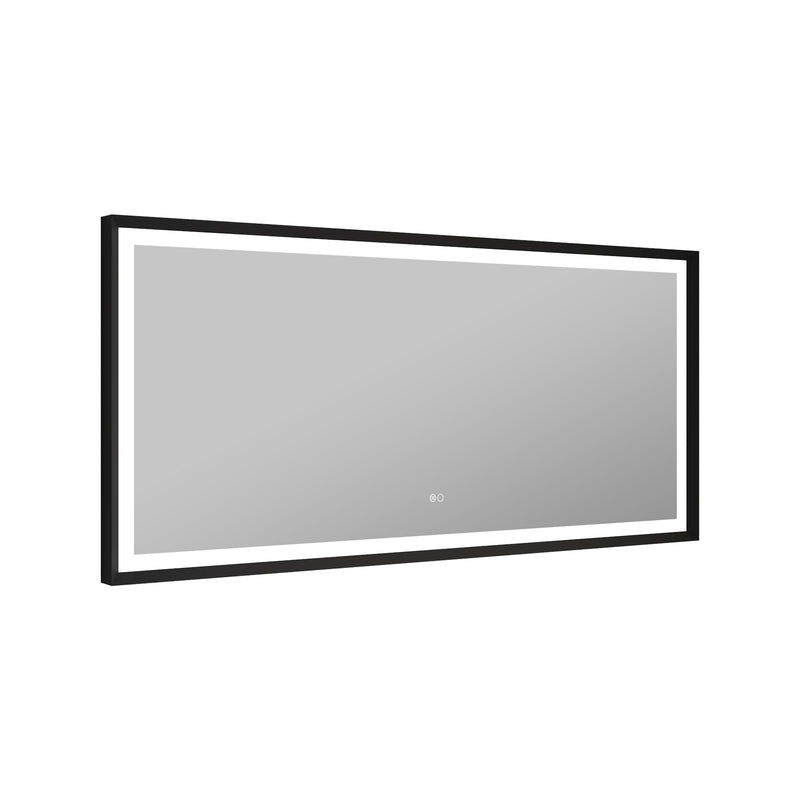 60 in. W x 28 in. H Aluminium Framed Front and Back LED Light Bathroom Vanity Mirror