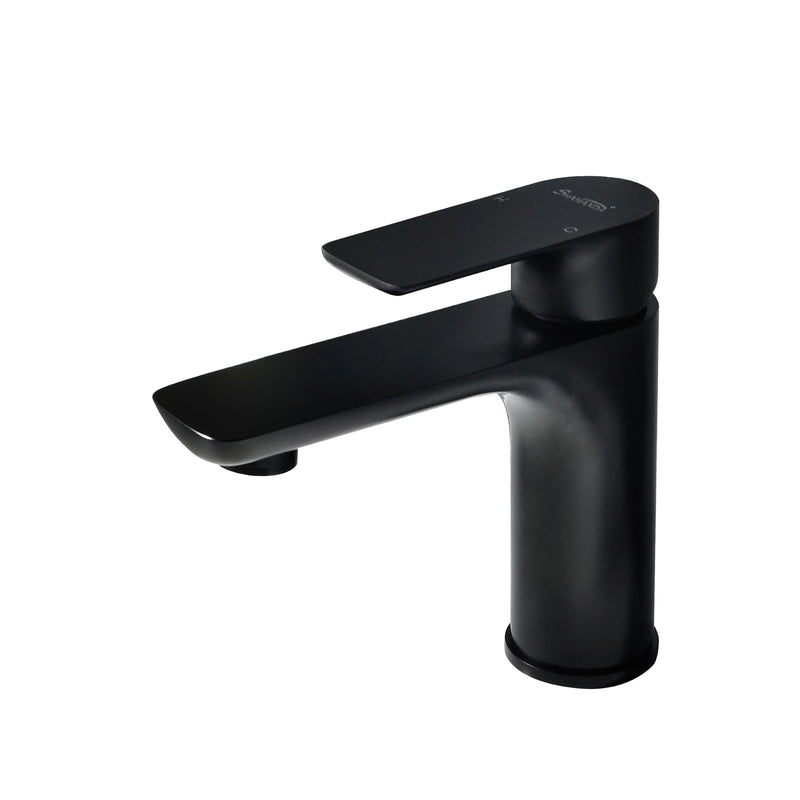 Single Hole Single-Handle Bathroom Faucet with Water Supply Lines