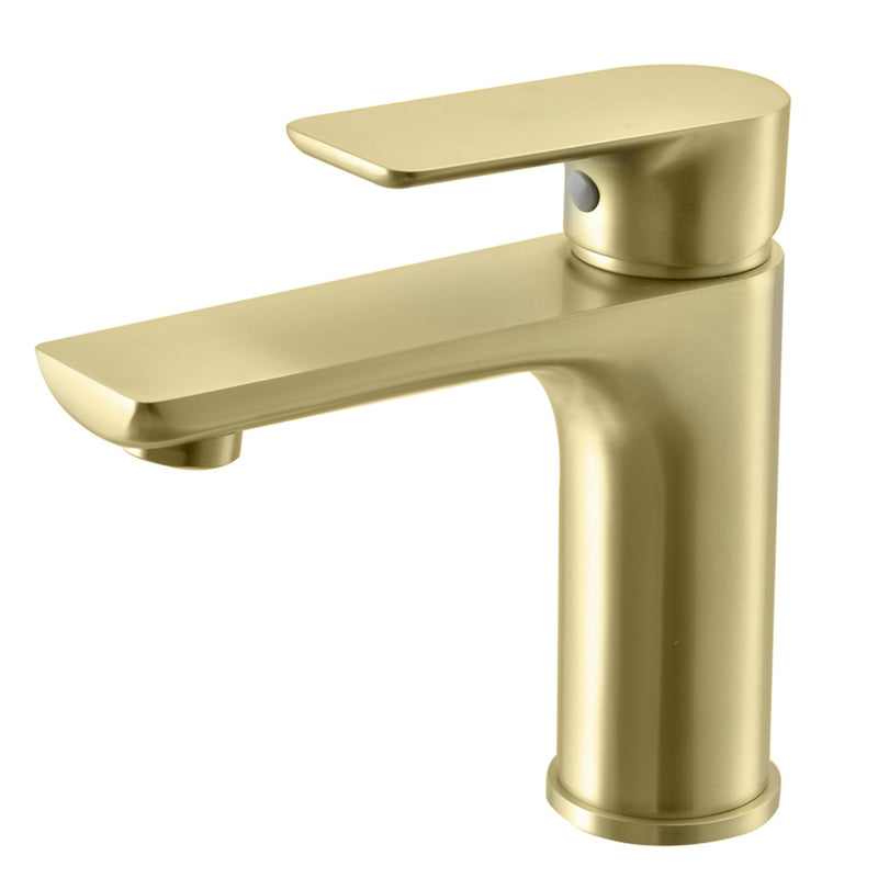 Single Hole Single-Handle Bathroom Faucet with Water Supply Lines